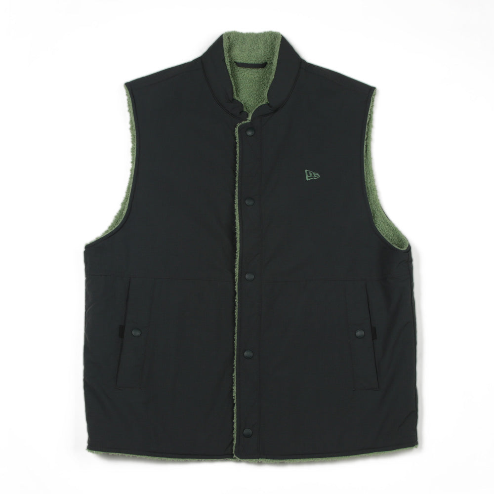 New Era Logo Outdoor Green Black Reversible Vest