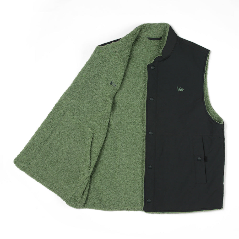 New Era Logo Outdoor Green Black Reversible Vest