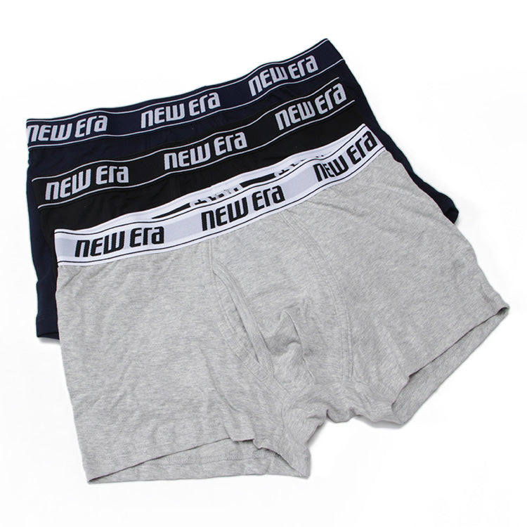 New Era 3-Pack Trunk Black Gray Navy Underwear Accessory