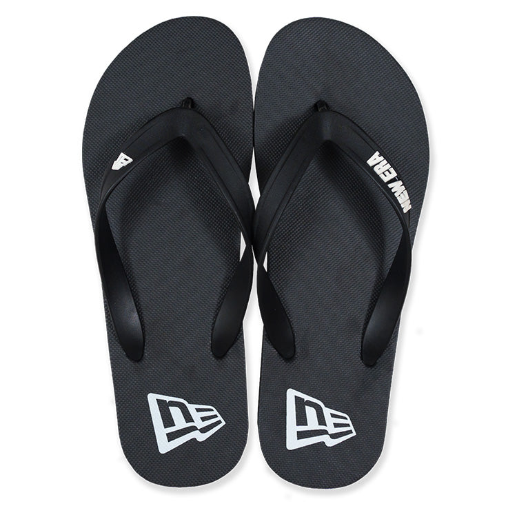 New Era Flag Black Flip Flops