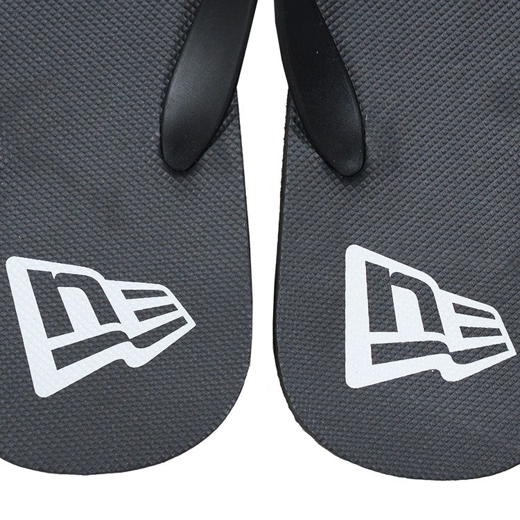 New Era Flag Black Flip Flops