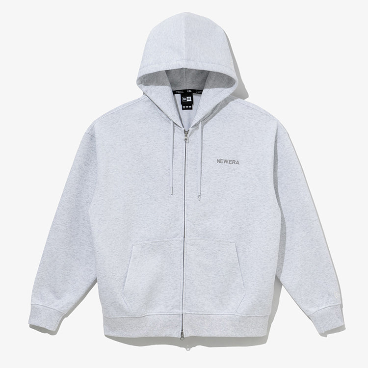 New Era Essential Gray Full Zip Hoodie