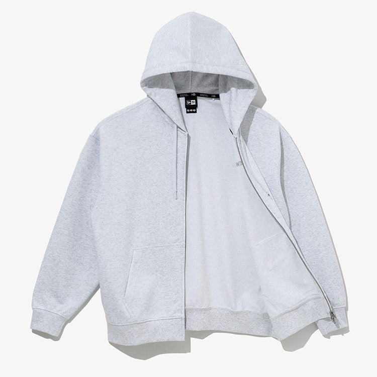 New Era Essential Gray Full Zip Hoodie