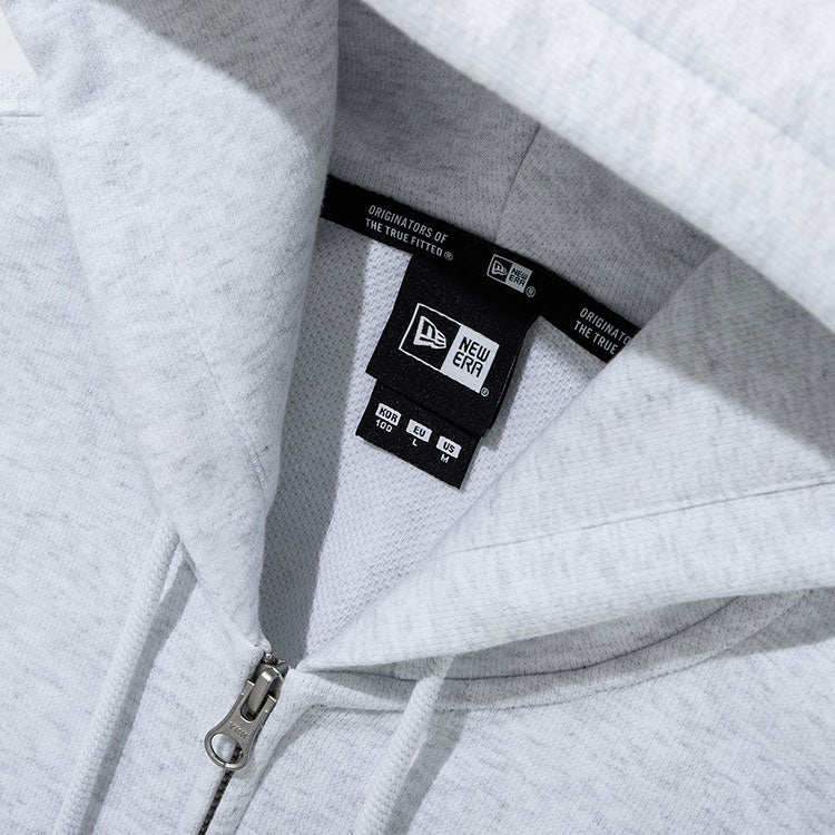 New Era Essential Gray Full Zip Hoodie