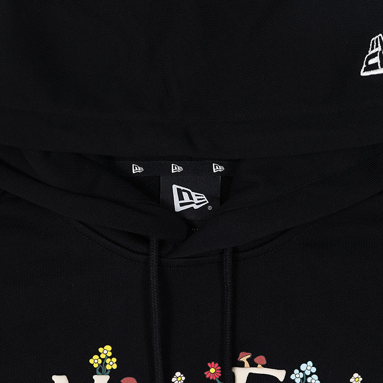 New Era Wild Floral Black Hoodie