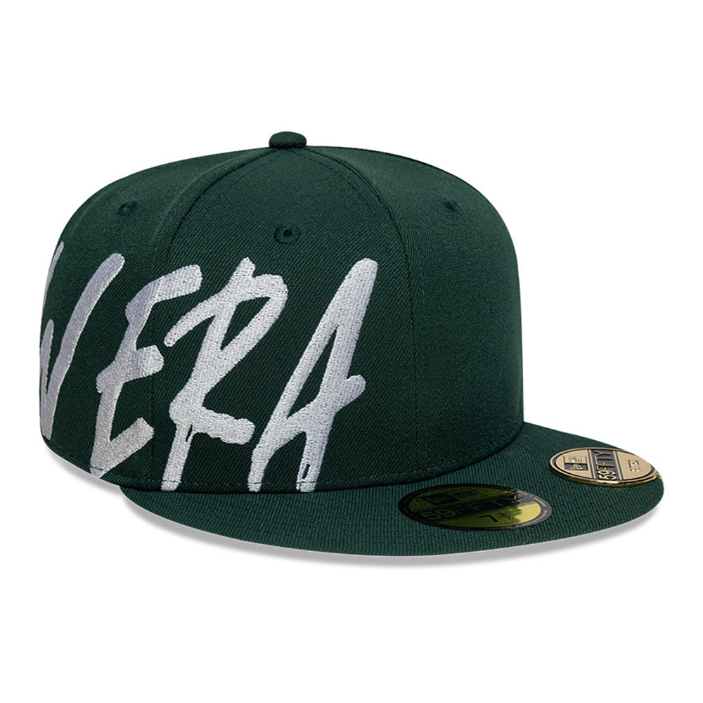 New Era NE Script 2025 59FIFTY Day Green 59FIFTY Fitted Cap