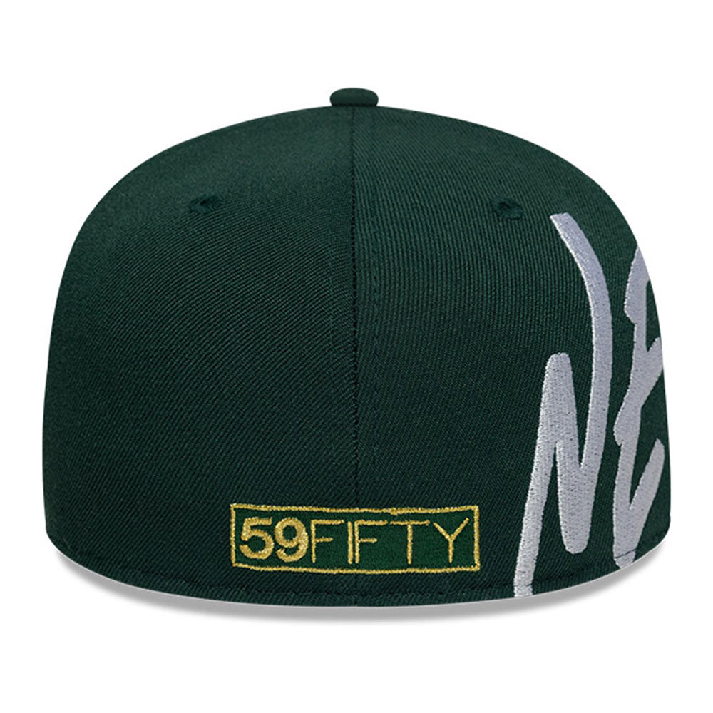 New Era NE Script 2025 59FIFTY Day Green 59FIFTY Fitted Cap
