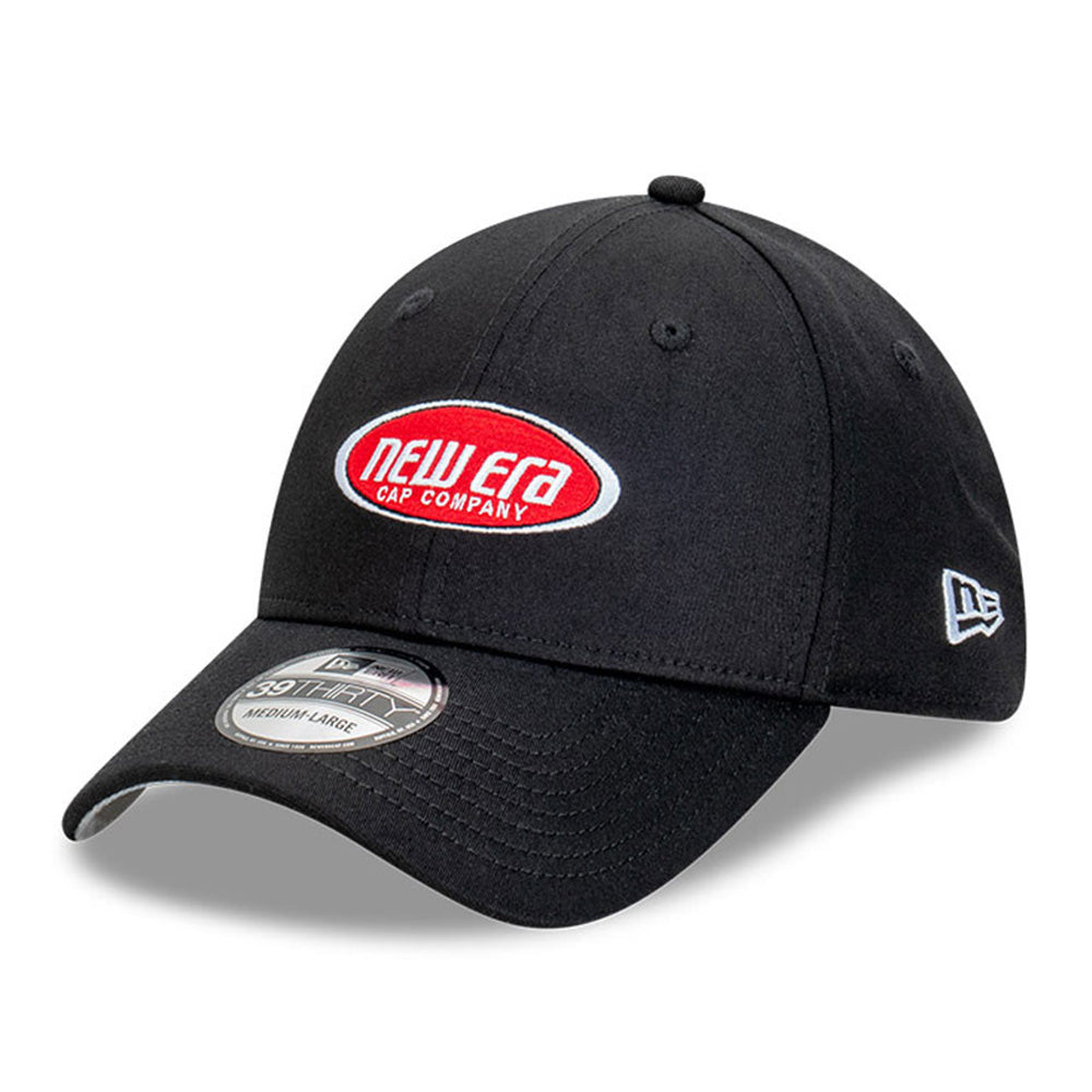 New Era Capsule Logo Black 39THIRTY Stretch Adjustable Cap