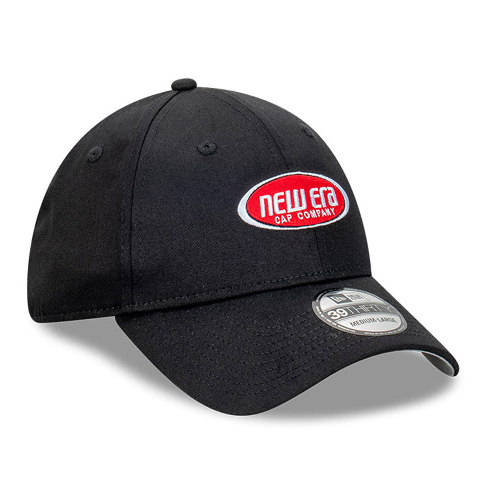New Era Capsule Logo Black 39THIRTY Stretch Adjustable Cap