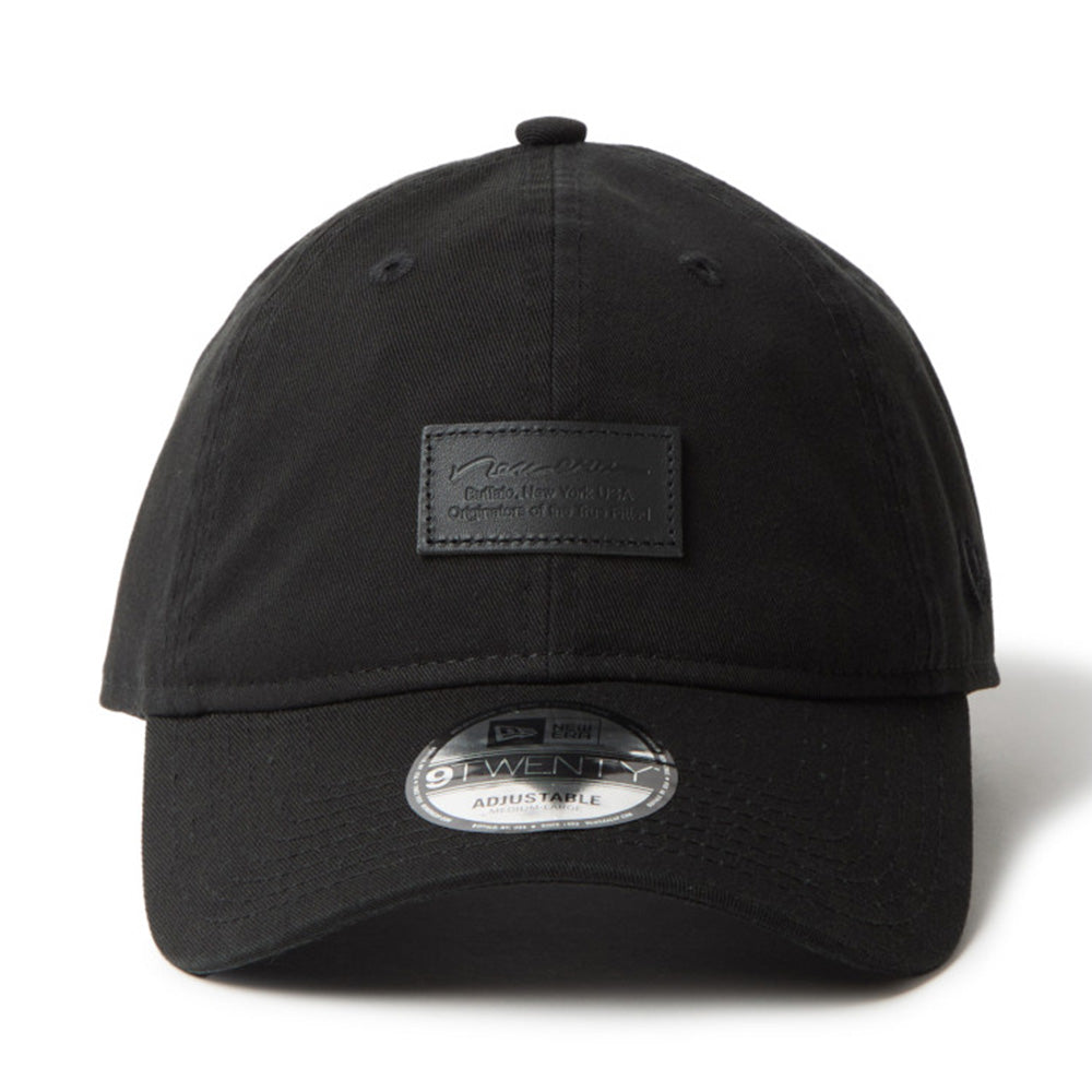 Square Logo Leather Patch Black 9TWENTY Adjustable Cap