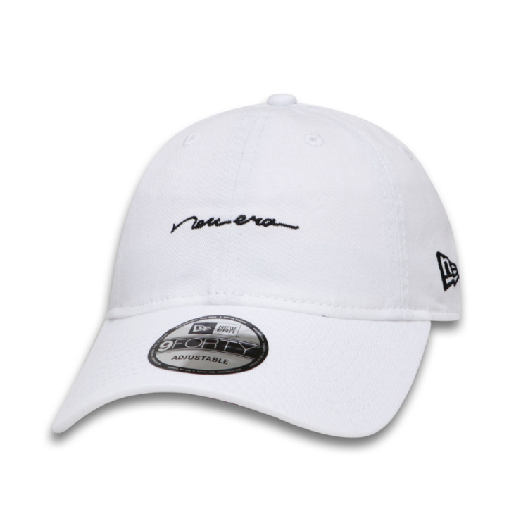 New Era Handscript White 9FORTY Unstructured Cap