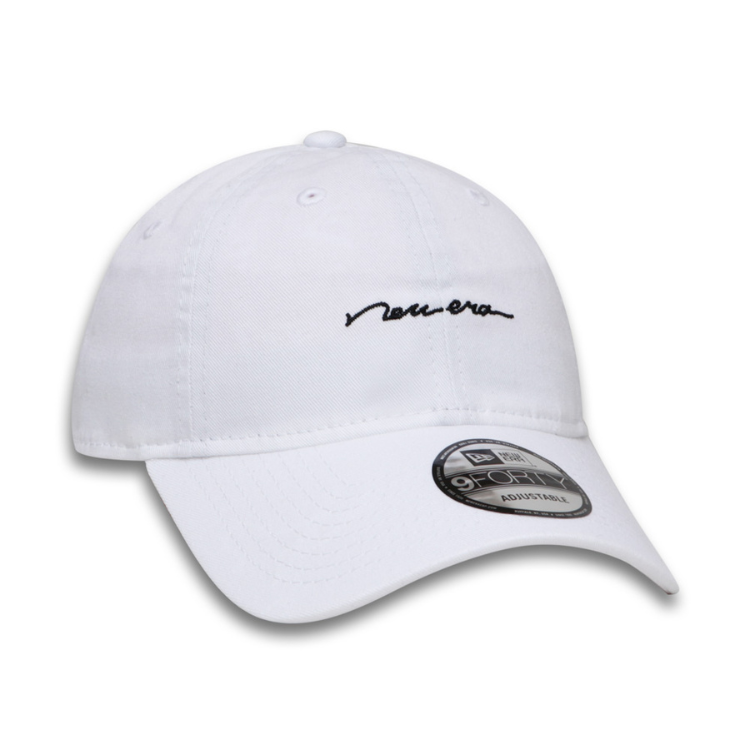 New Era Handscript White 9FORTY Unstructured Cap