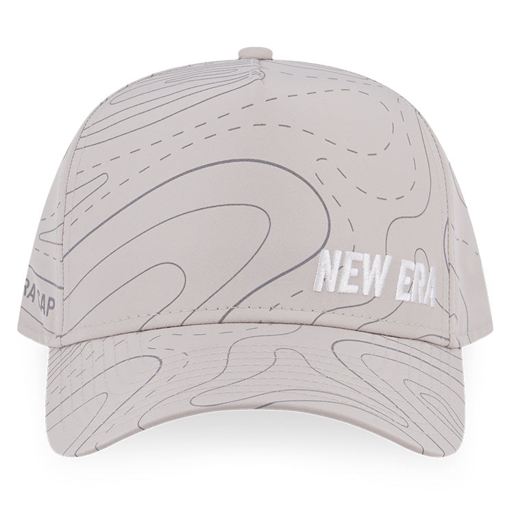 New Era Wordmark Synoptic Chart Map Stone 9FORTY A-Frame Adjustable Cap