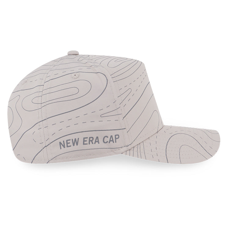 New Era Wordmark Synoptic Chart Map Stone 9FORTY A-Frame Adjustable Cap