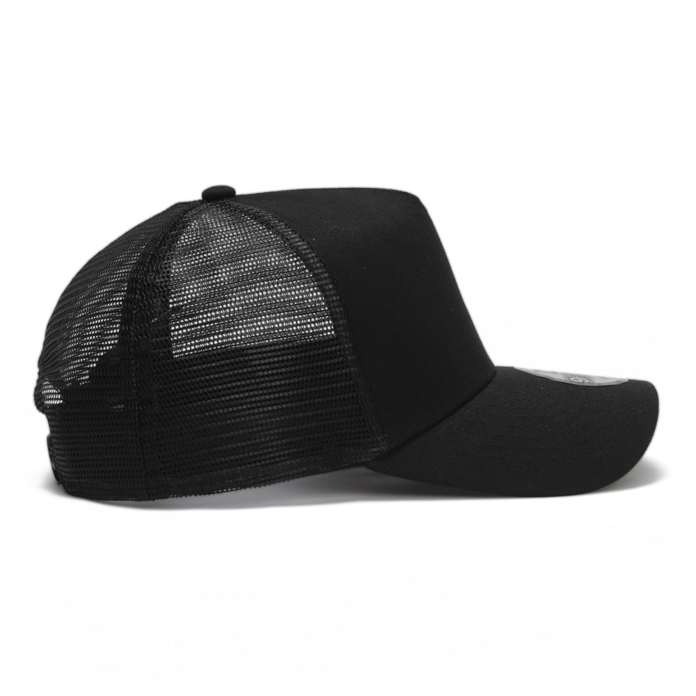 New Era Basic Black 9FORTY A-Frame Trucker Snapback Cap