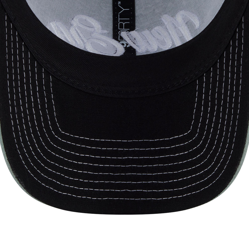 New Era Script Resort SS26 Everest Green White 9FORTY Unstructured Trucker Cap