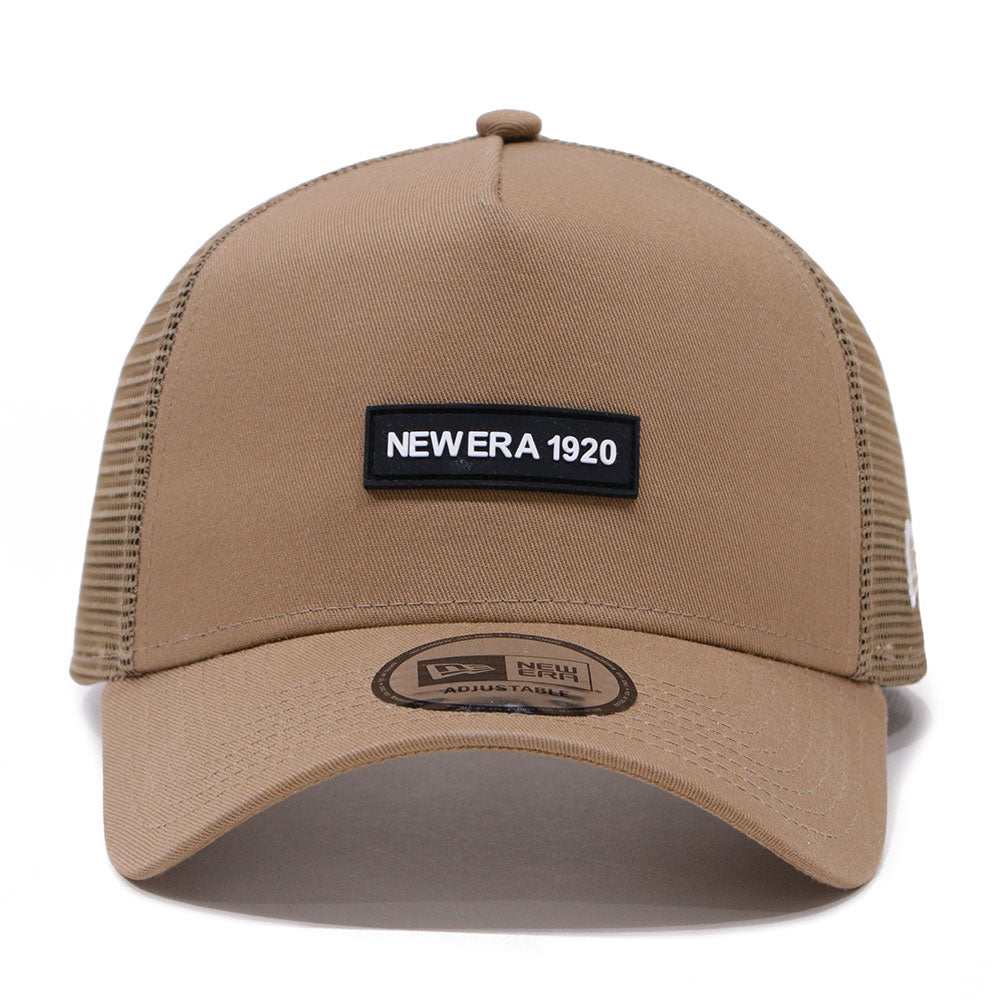 Wordmark Patch NE1920 Khaki 9FORTY A-Frame Trucker Cap