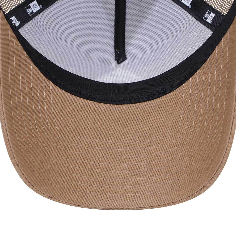 Wordmark Patch NE1920 Khaki 9FORTY A-Frame Trucker Cap