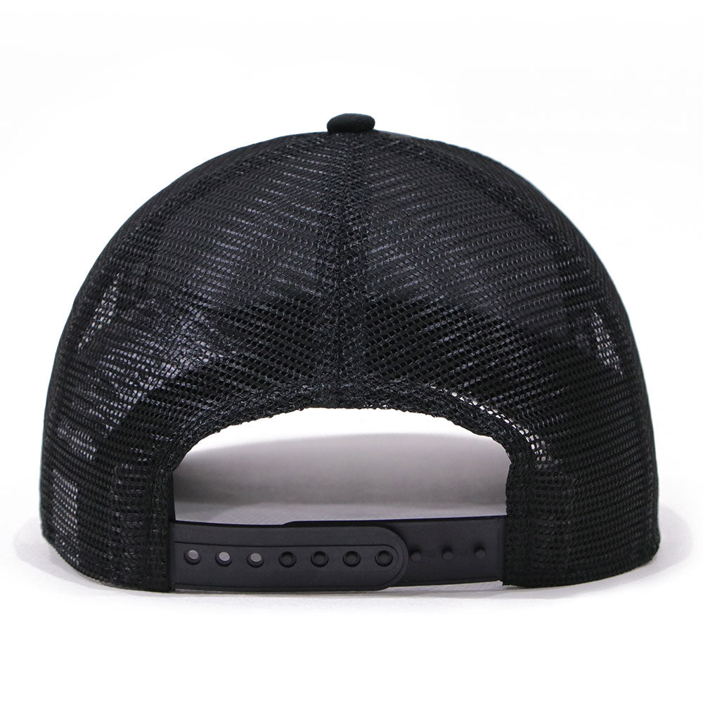 New Era Wordmark Patch NE1920 Black 9FORTY A-Frame Trucker Cap