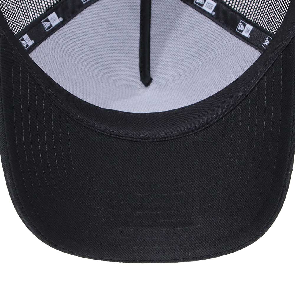 New Era Wordmark Patch NE1920 Black 9FORTY A-Frame Trucker Cap