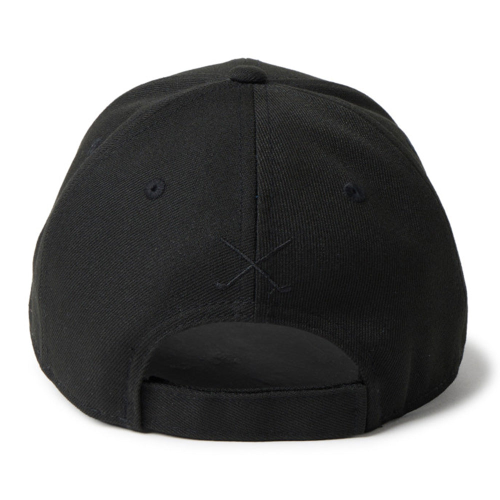 New Era Wordmark Golf Black 9FORTY Velcro Strap Adjustable Cap