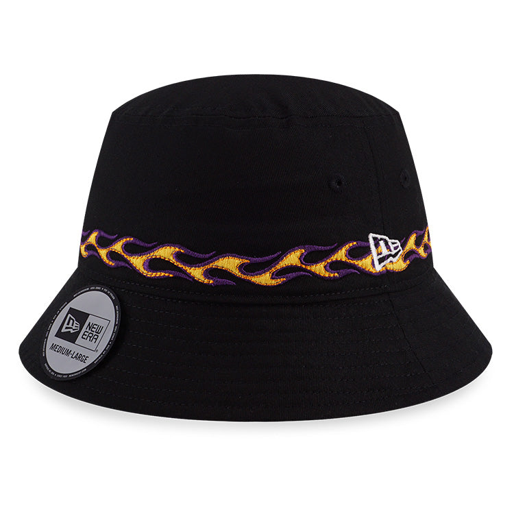 New Era Flame Black Bucket Hat