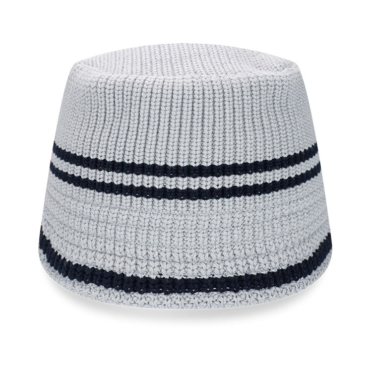 New Era Navy Gray Knit Bucket Hat