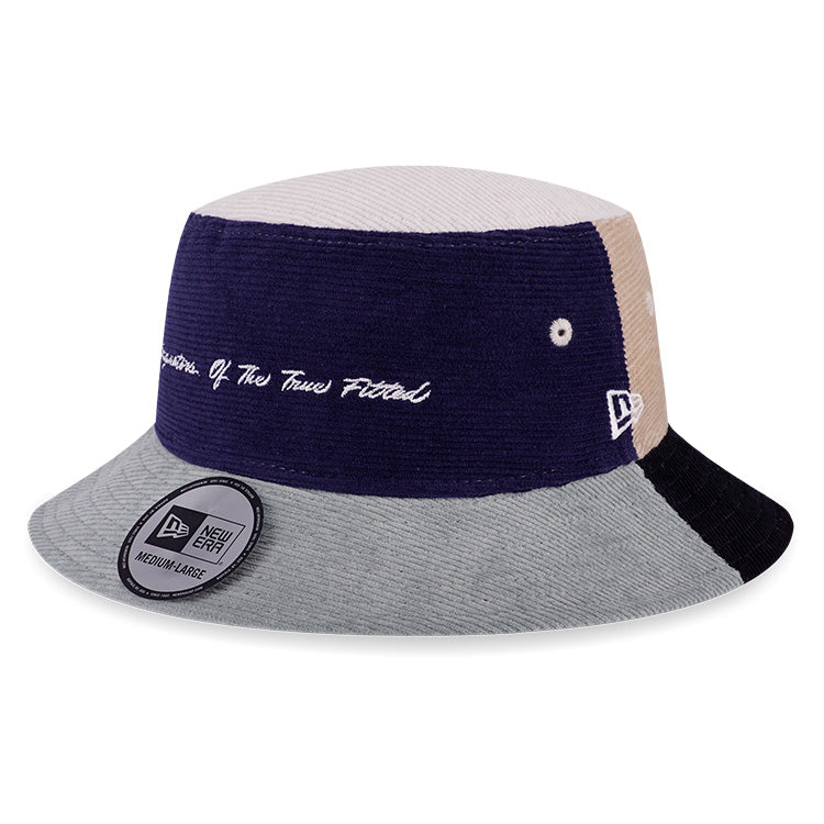 New Era Originators of the True Fitted Script Corduroy Multicolor Bucket Hat