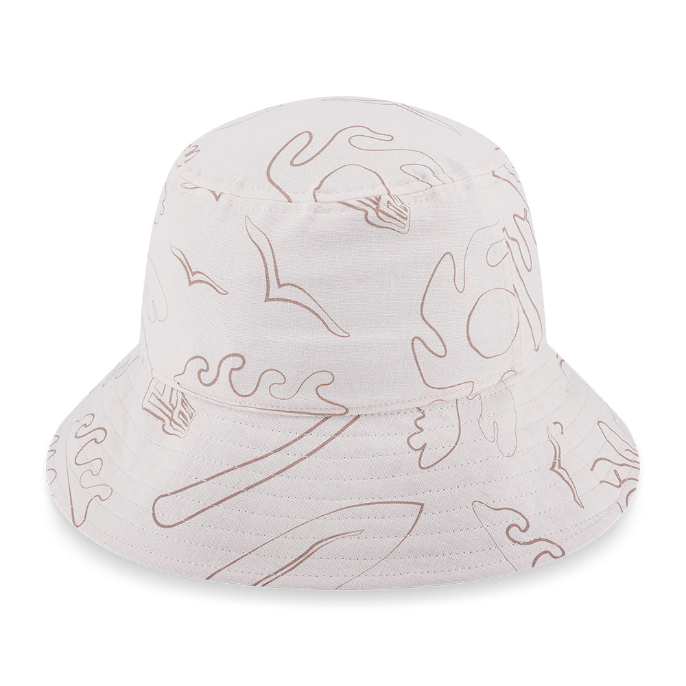 New Era Resort SS26 Vintage Stone Bucket Hat
