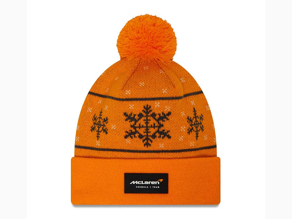 Snowflake McLaren Racing Yellow Beanie Hat