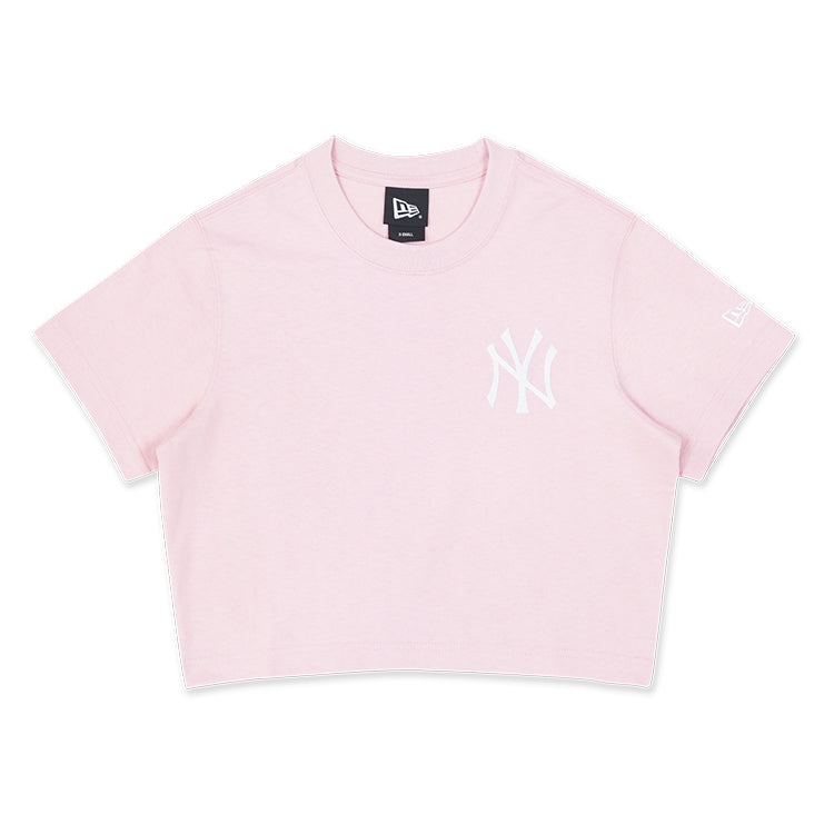 New York Yankees MLB Color Story Pink Rouge Women Crop Top Tee