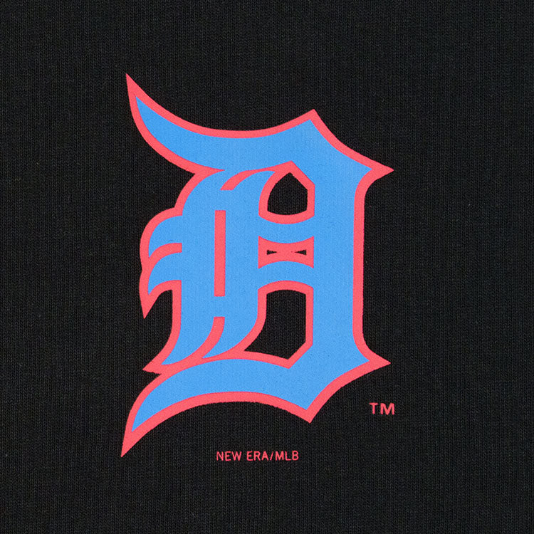 Detroit Tigers MLB Cooperstown 2000 Neon Black Short Sleeve T-Shirt