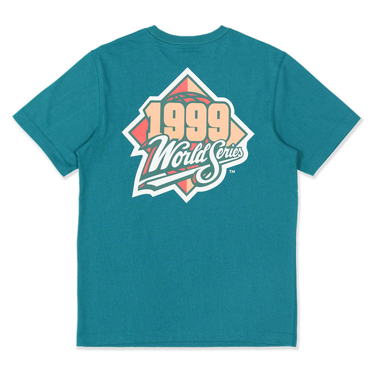 New York Yankees MLB Cooperstown 1999 World Series Badlands Aqua Short Sleeves T-Shirt