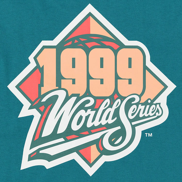 New York Yankees MLB Cooperstown 1999 World Series Badlands Aqua Short Sleeves T-Shirt