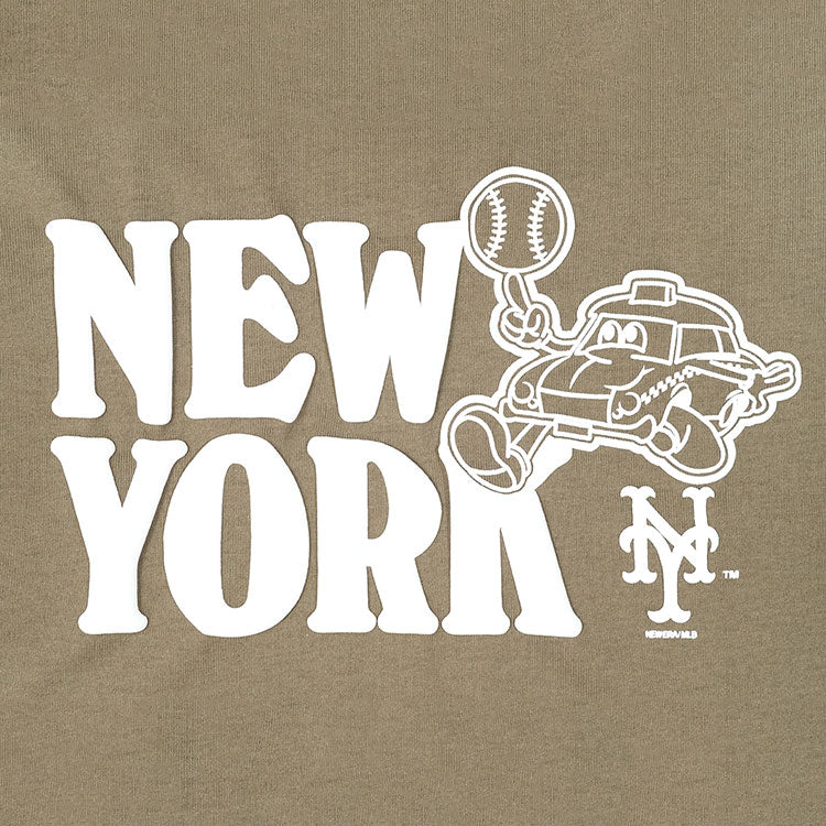 New York Mets MLB City Vibe Cartoon Moss Short Sleeve T-Shirt