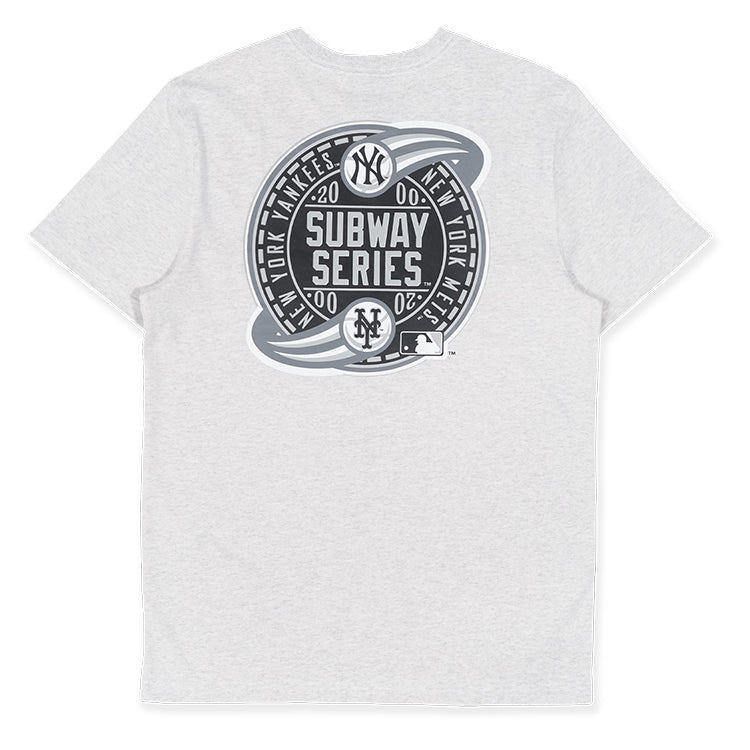 New York Yankees MLB Cooperstown Subway Series 2000 Koala Gray Short Sleeve T-Shirt