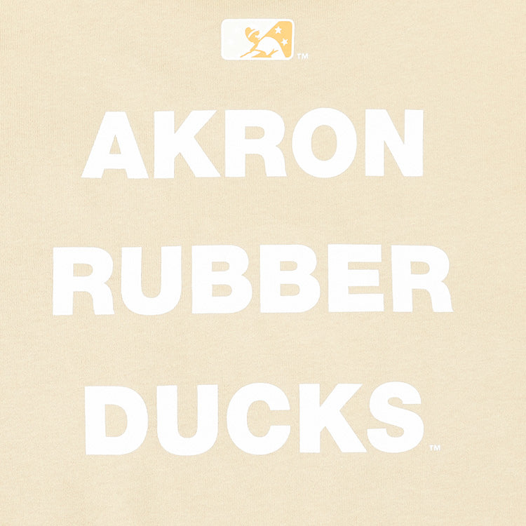 Akron RubberDucks MLB Kids Mesh Oat Milk Short Sleeves Youth Kids T-Shirt