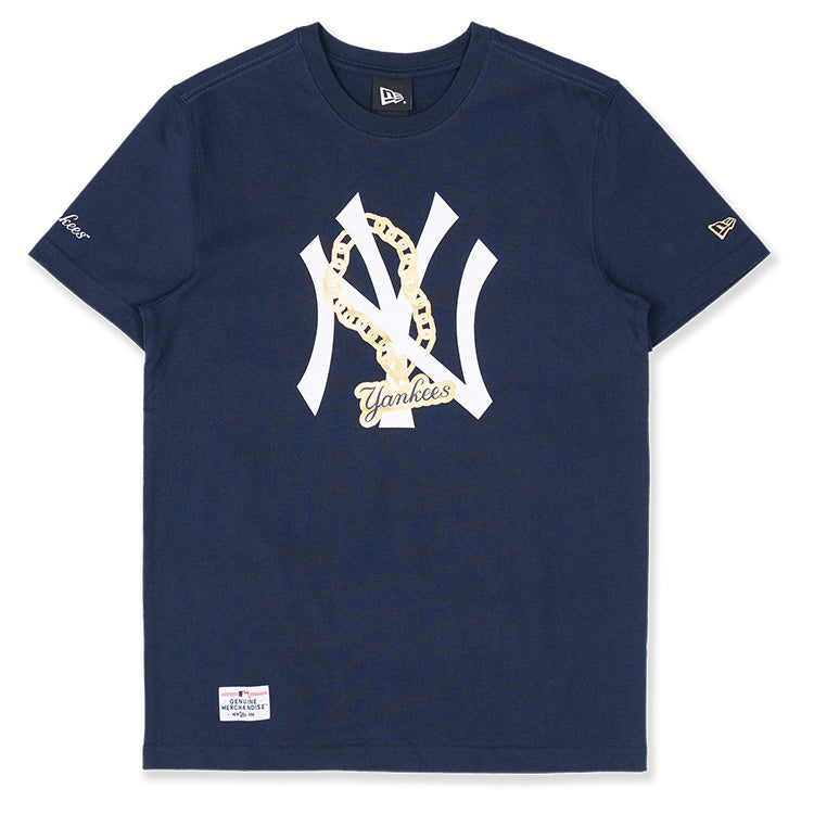 New Era New York Yankees MLB Chain Navy Short Sleeve T-Shirt