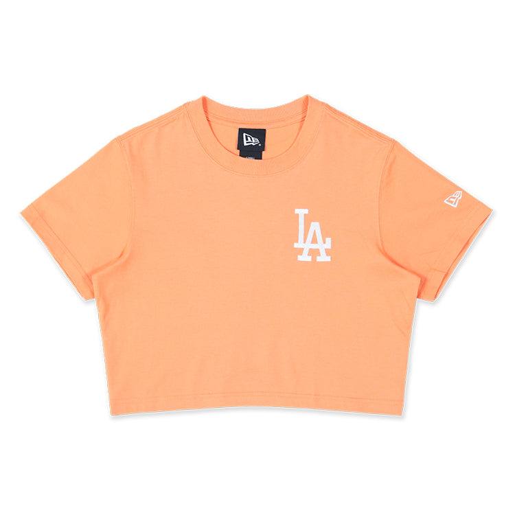 Los Angeles Dodgers MLB Color Era Orange Glaze Women Crop Top Tee