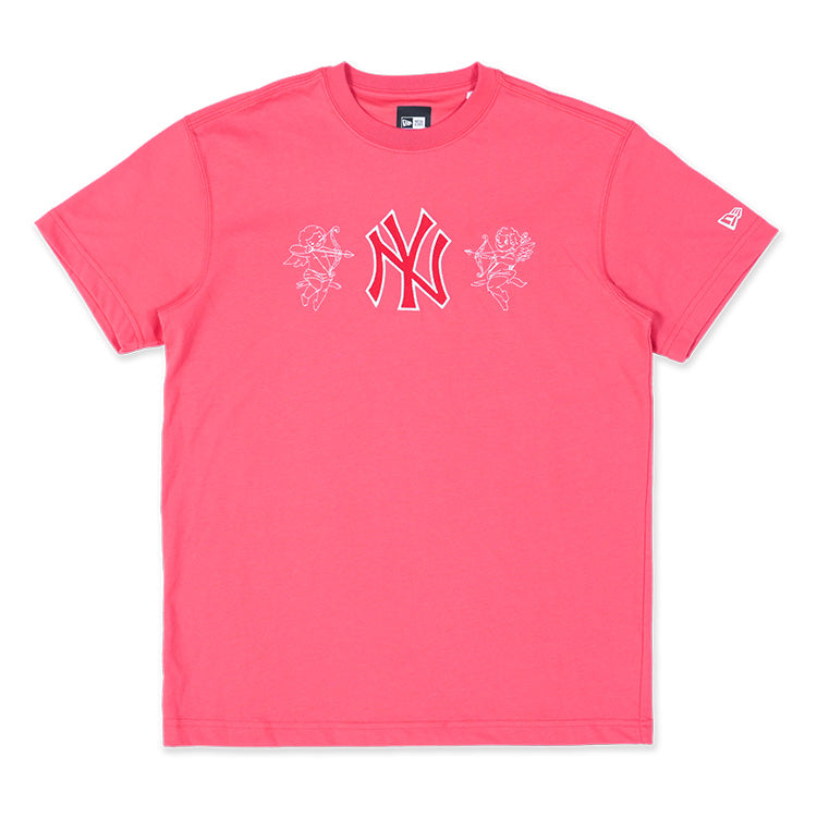 New York Yankees MLB My Valentine Angeles Pink Short Sleeve T-Shirt