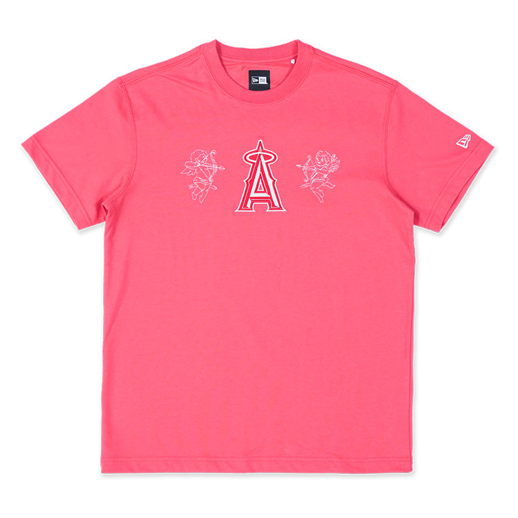 Los Angeles Angels MLB My Valentine Angeles Pink Short Sleeve T-Shirt