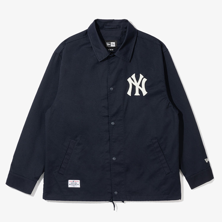 New York Yankees MLB Coach Jacket Navy