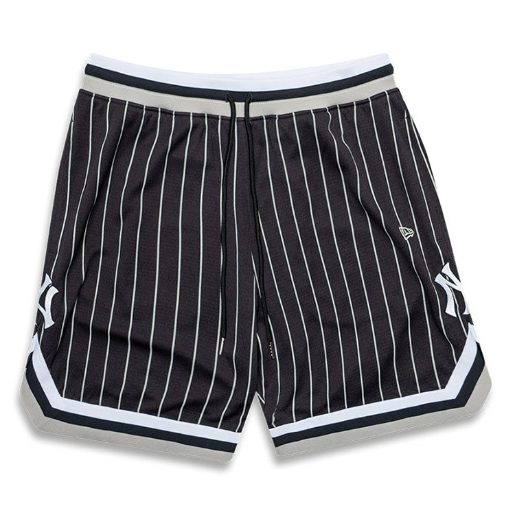 New York Yankees MLB East Coast Navy Pinstripe Mesh Shorts