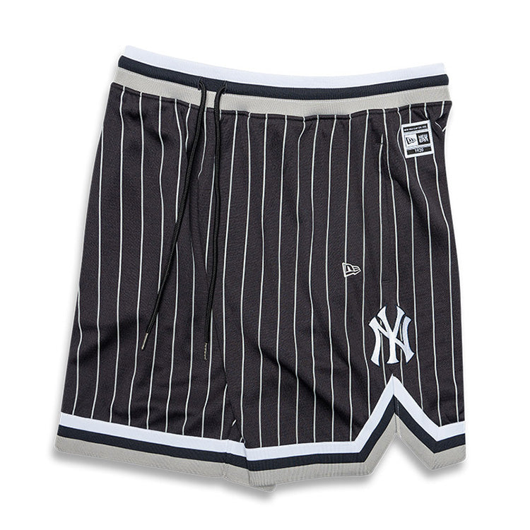 New York Yankees MLB East Coast Navy Pinstripe Mesh Shorts