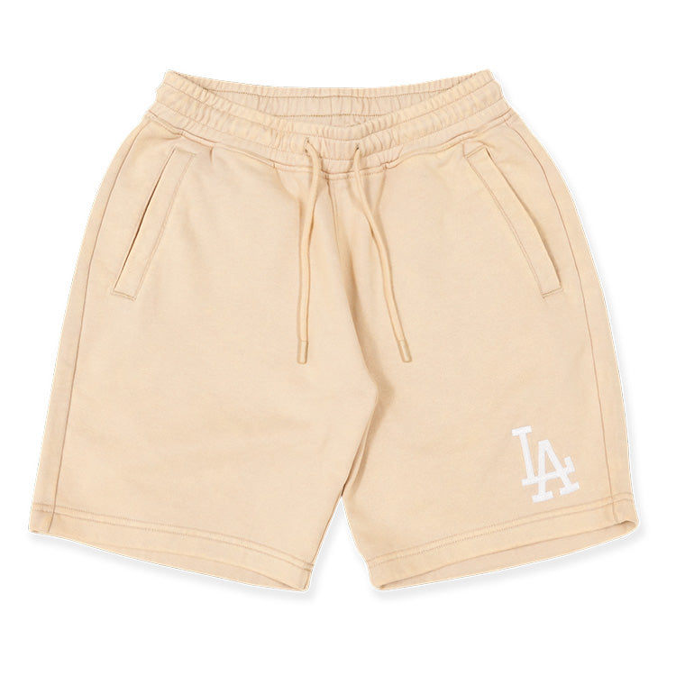 Los Angeles Dodgers Broken World Acid Wash Oat Milk Knit Shorts