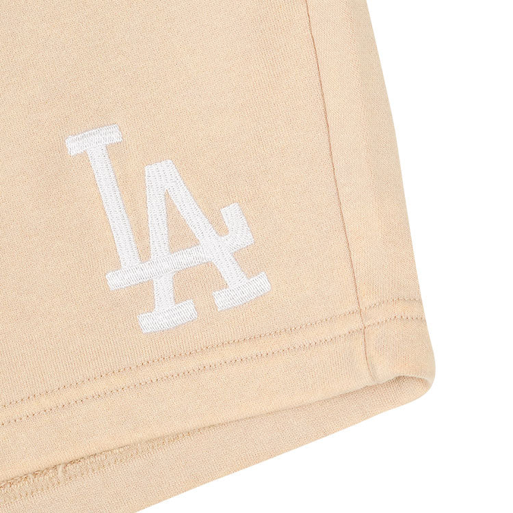 Los Angeles Dodgers Broken World Acid Wash Oat Milk Knit Shorts