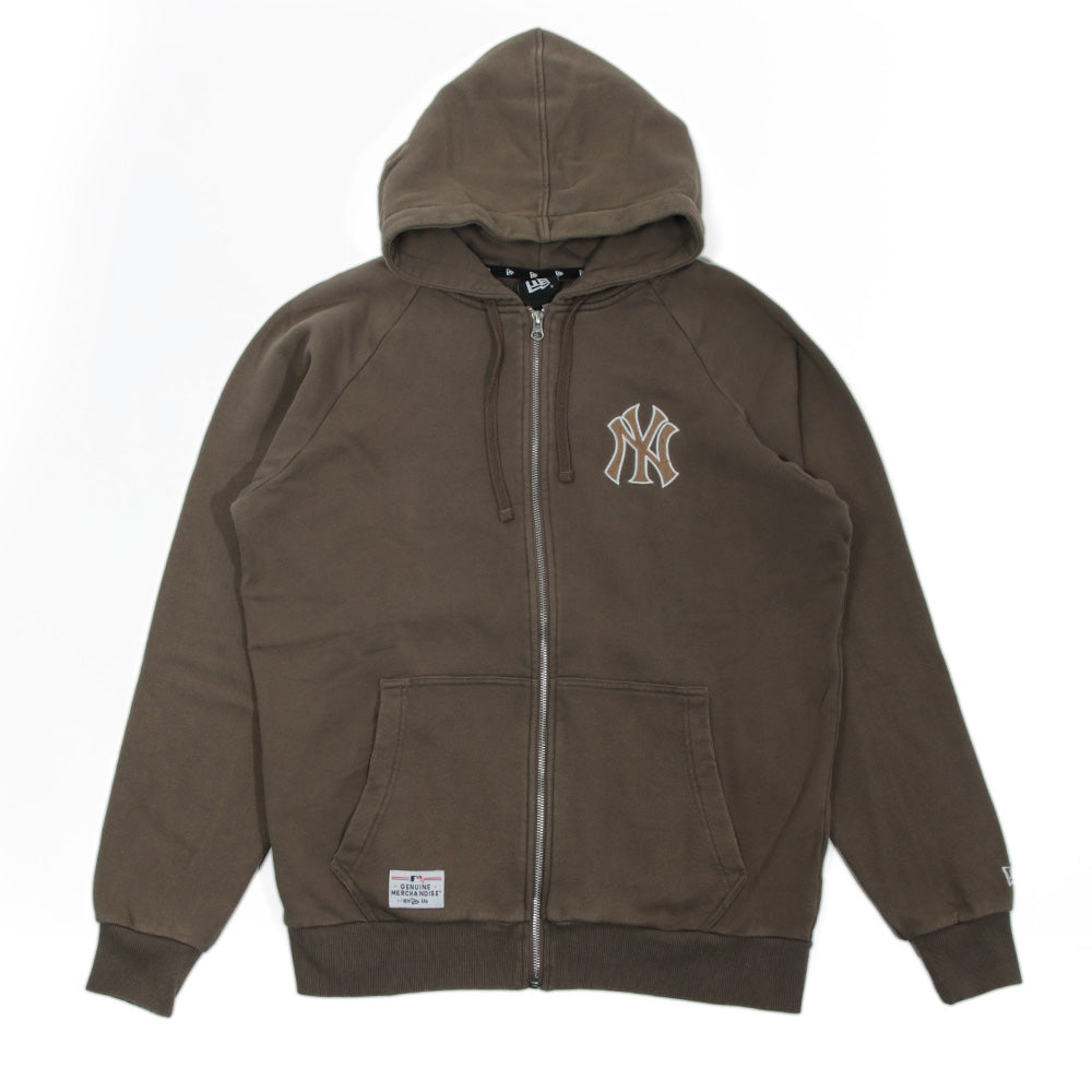 New Era New York Yankees MLB Academy Club Brown Hoodie Knit Jacket