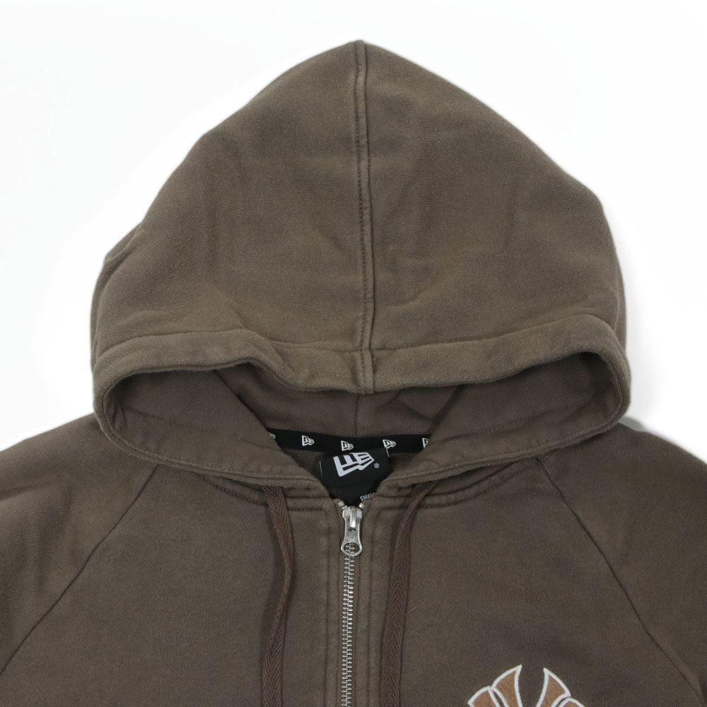 New Era New York Yankees MLB Academy Club Brown Hoodie Knit Jacket