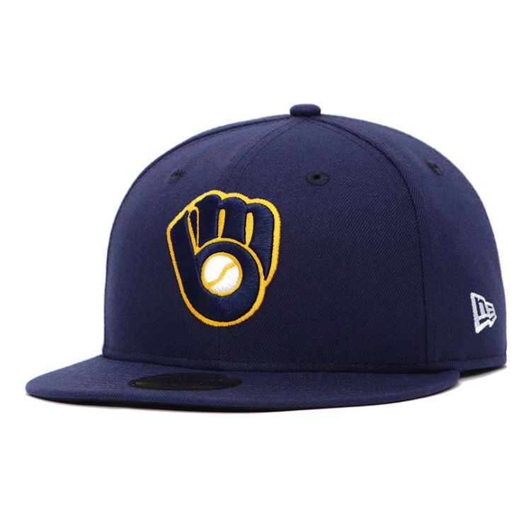 Milwaukee Brewers MLB AC Perf Blue 59FIFTY Cap (ESSENTIAL)