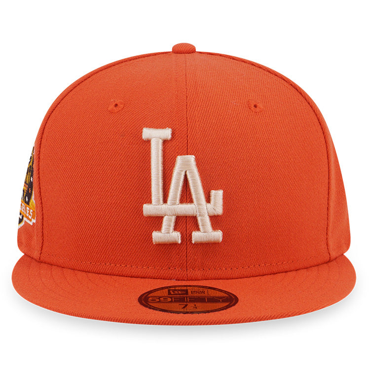 Los Angeles Dodgers MLB Campfire Burnt Orange 59FIFTY Fitted Cap